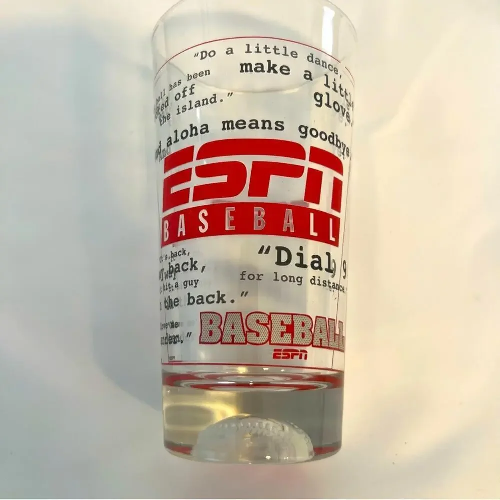 ESPN Baseball Bottom Commentator Quotes Beer 24oz Pint Glass